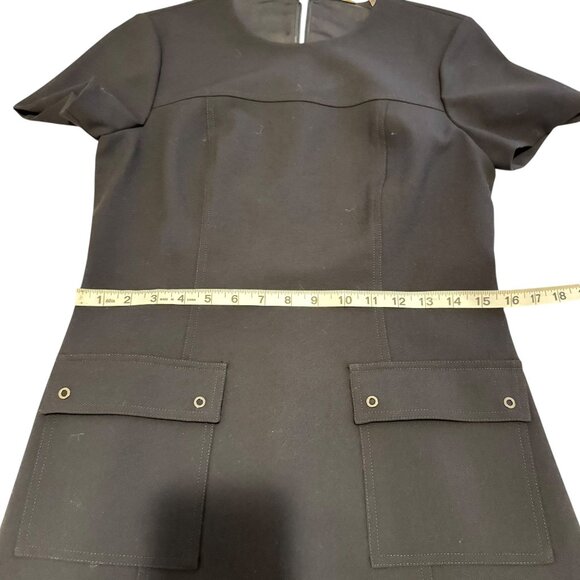 Elie Tahari Women's Black Short Sleeve Jaelyn Dress Size 6 - Picture 12 of 15